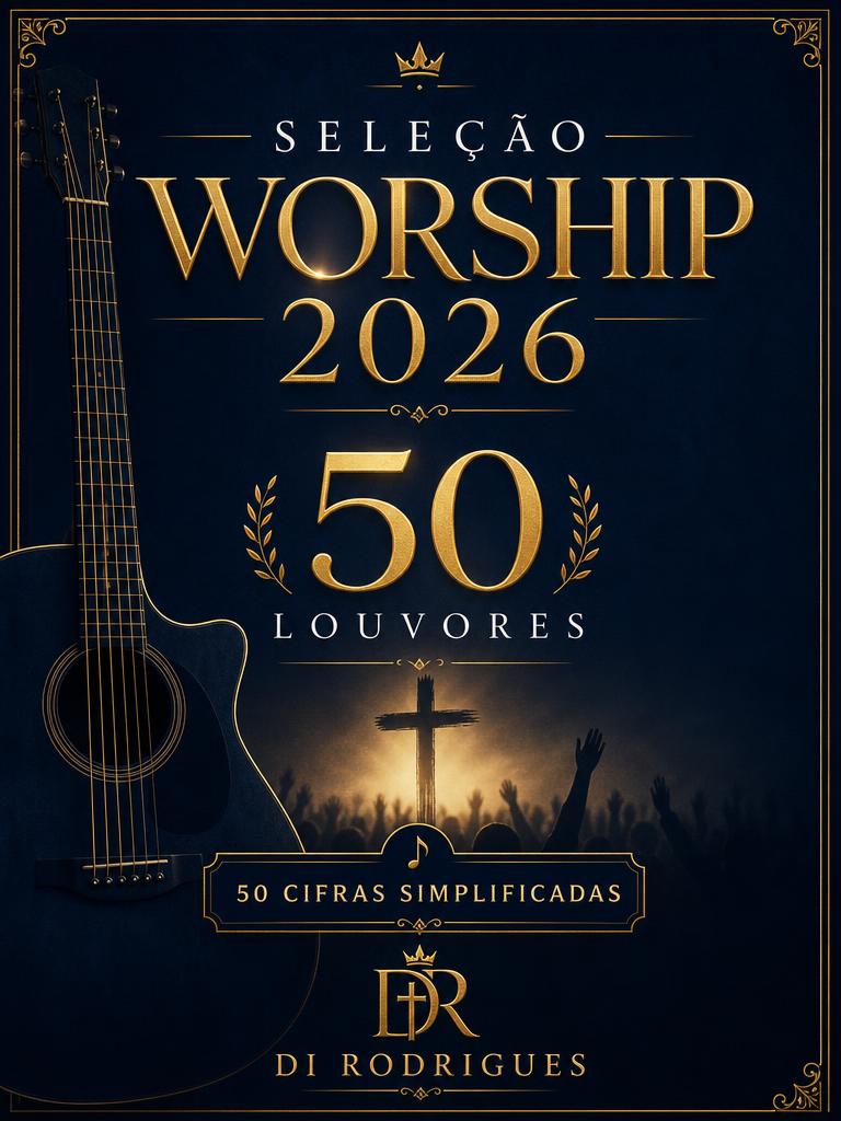 Capa do e-book Seleção Worship 2026 com 50 louvores